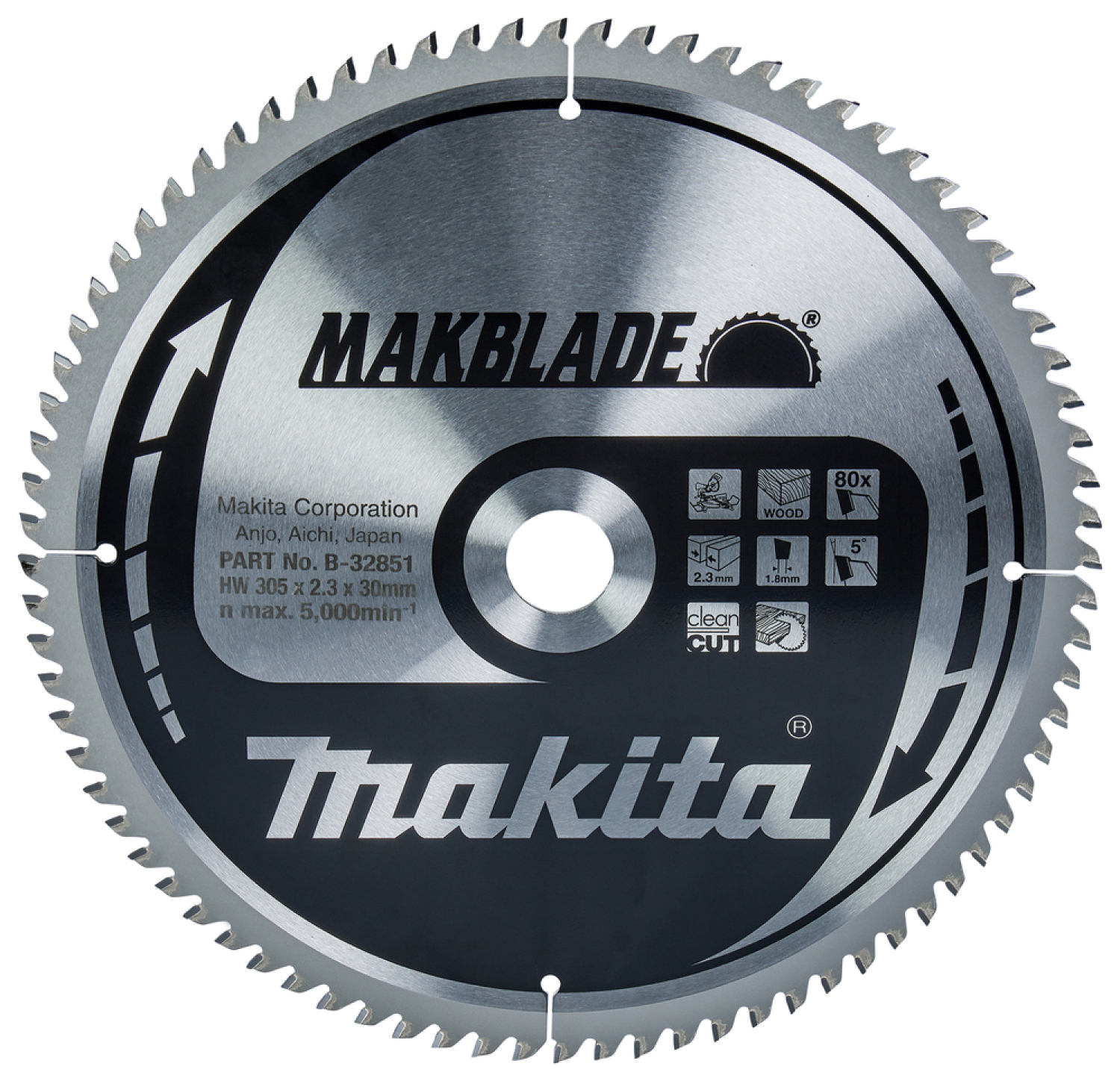 Makita Zāģripa T.C.T. Makblade