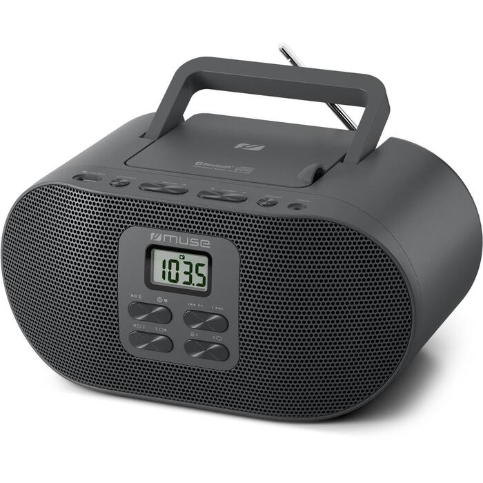 Muse M-33BT портативное радио CD/MP3-плеер, Bluetooth, USB, AUX, 20 FM-станций, дисплей, аккумулятор (M-33BT)