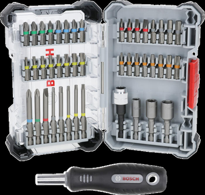 EXTRA HARD SKRŪVGRIEŽU UZGAĻU KOMPLEKTS, 44+1 GAB. BOSCH 2607017732 (2607017732)