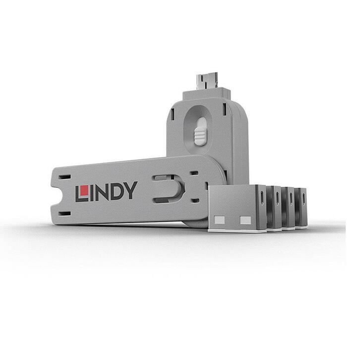 Lindy USB portu bloķētājs 40454, 4