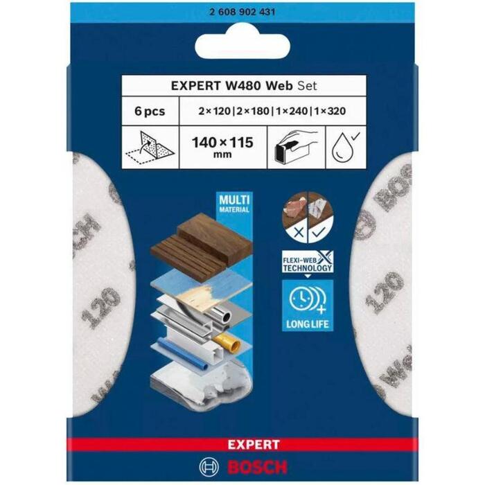 Bosch Expert 2608902431 Slīpēšanas loksnes, 6