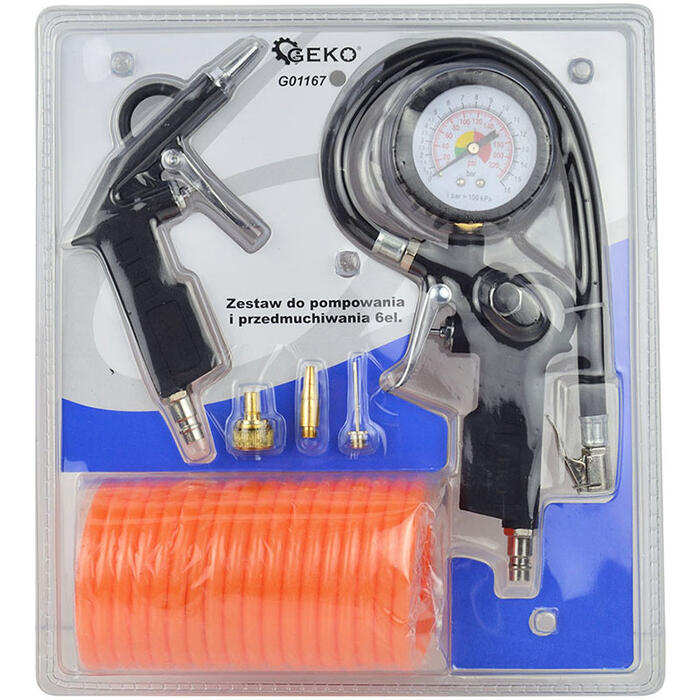 Pneimatisko instrumentu komplekts (6gab.) G01167 GEKO (G01167)