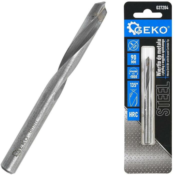 Geko metāla urbis G37204, 8 mm