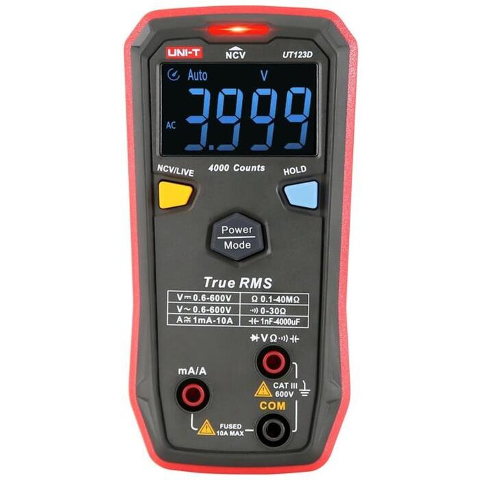 Uni-T viedais digitālais multimetrs UT123D, 600V