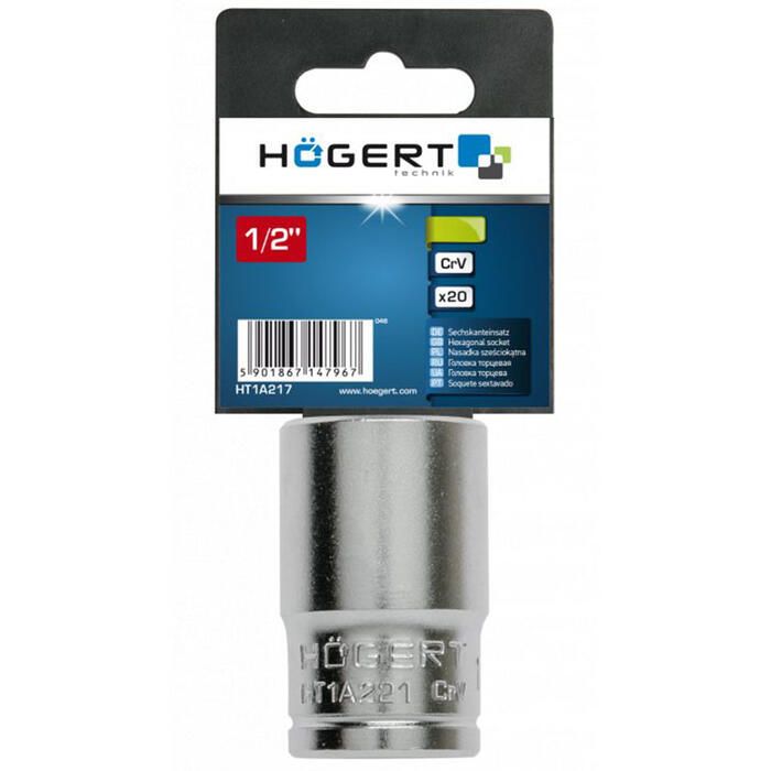 Muciņu atslēga 1/2" 21mm HT1A221 HOGERT