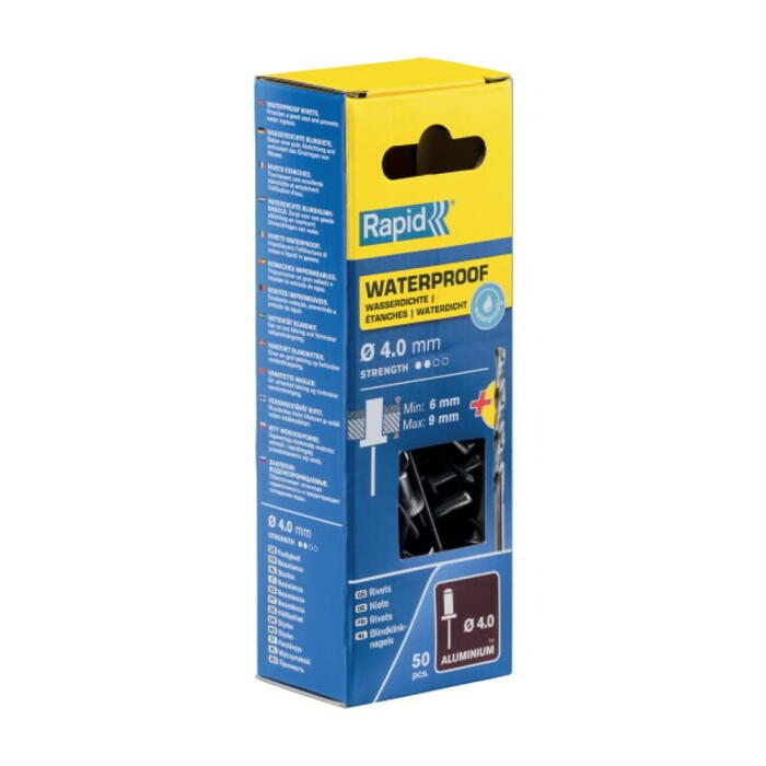 Rapid 5000400 ūdensnecaurlaidīgas kniedes 4,0x12mm