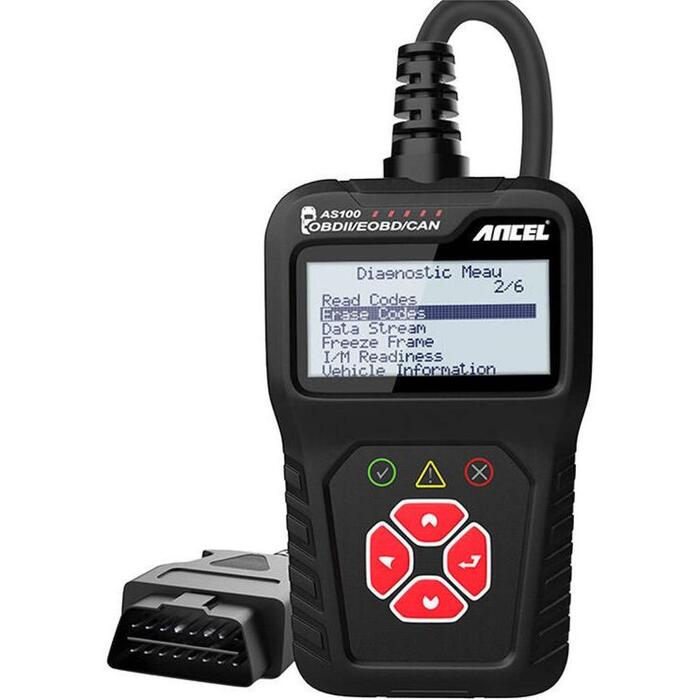 Ancel AS100/AC100 OBD2 diagnostikas skeneris, LCD
