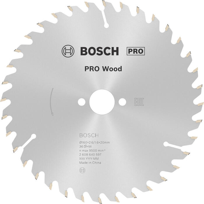 Ripzāģa disks 160x20/16mm Optiline Wood, Rokas