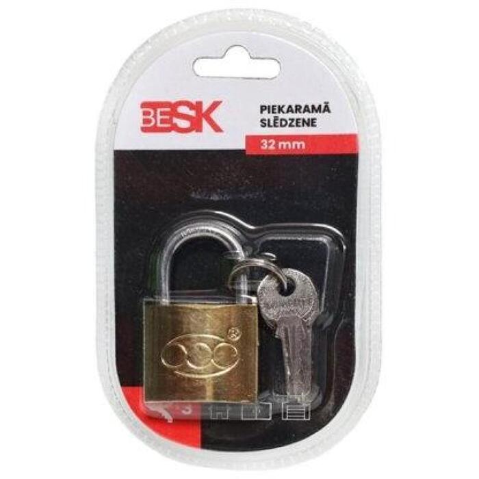 BESK Piekaramā slēdzene ar 3 atslēgām