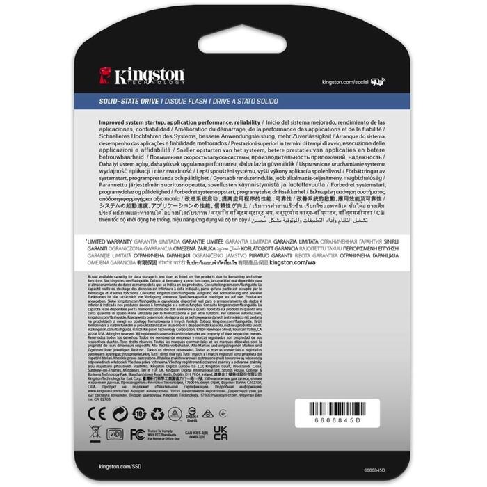 Kingston Kaste SSD SEDC600M/960G, 960 GB