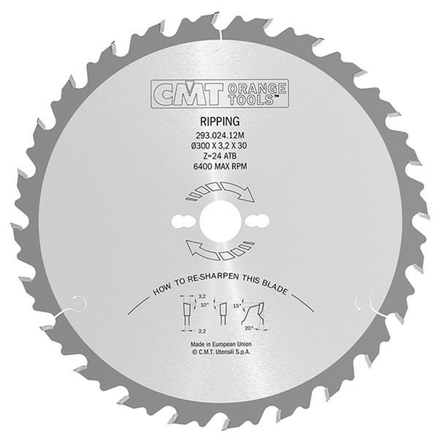 CMT zāģripa 285.036.16M, 400x3
