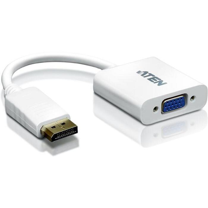 Aten адаптер DisplayPort на VGA VC925-AT, 1xDP мужской, 1xVGA D-Sub, 1920x1200@60Hz (VC925-AT)