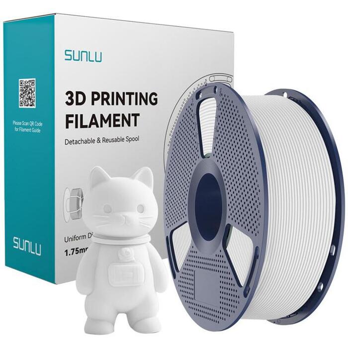 Sunlu PLA Matte Filaments White PLA