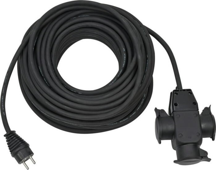 Brennenstuhl Удлинитель H07RN-F3G1,5 1167820301, 25м, 3G, черный, H07RN-F1,5 (1167820301)