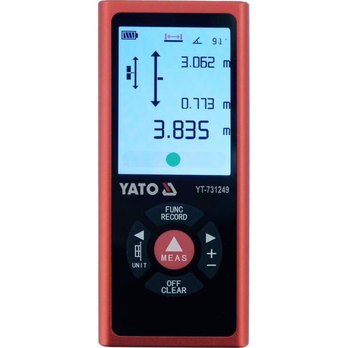 Yato YT-731249 lāzera attāluma mērītājs, 2x60m
