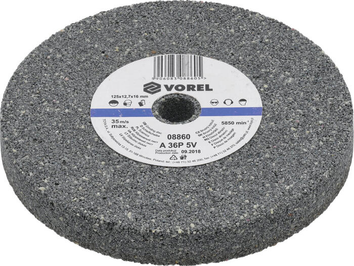 Griešanas disks 125mm, VOREL, 08860, rupja