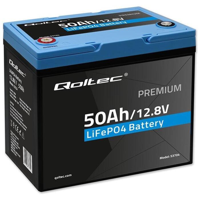 Qoltec Akumulators 53704, 12.8V, 50Ah
