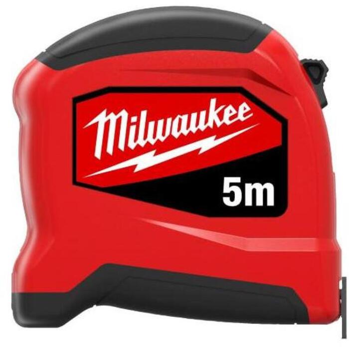 Milwaukee 4932498783 SLIM рулетка, 5м, 19мм, класс II, компактная, эргономичная, ударостойкая (4932498783)