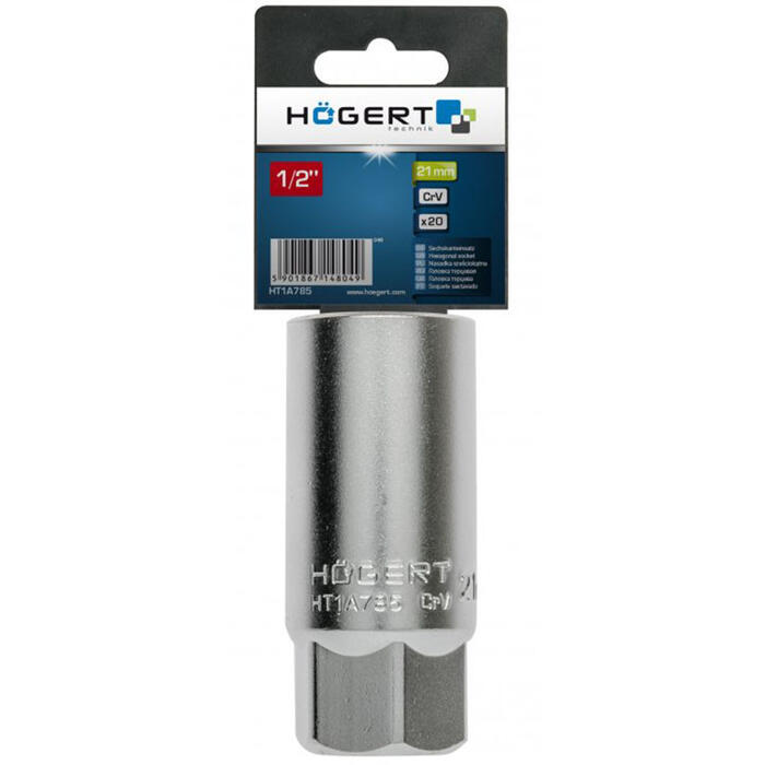 Hogert muciņa HT1A785, 21mm, 1/2", CrV