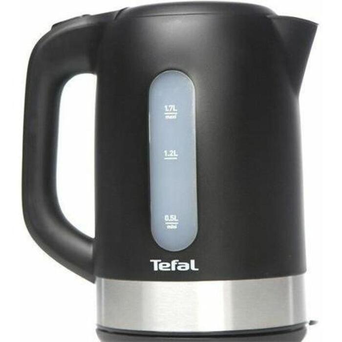 Tefal Чайник KO330830, 2400 Вт, 1.7 Л, пластик, 360° поворотная база, черный (KO330830)