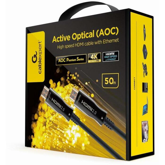 Gembird HDMI AOC kabelis CCBP-HDMI-AOC-50M-02 50