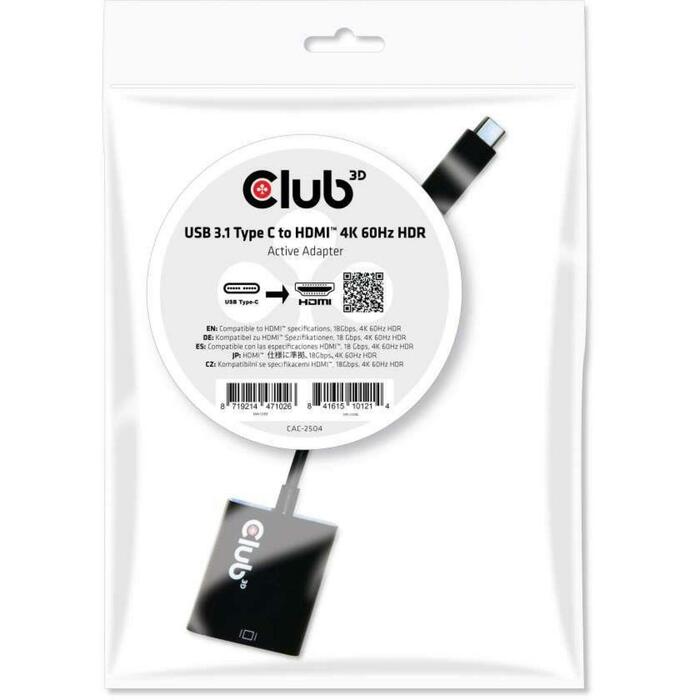 Club3D USB adapteris CAC-2504, HDMI 2