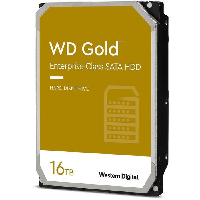 Western Digital Gold жесткий диск WD161KRYZ, 16TB, SATA, 512MB, 7200rpm, 3.5", для ПК (WD161KRYZ)