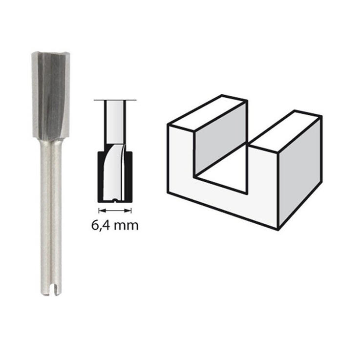 HSS frēze. D=6,4, 1 gab. 2615065432 DREMEL (2615065432)