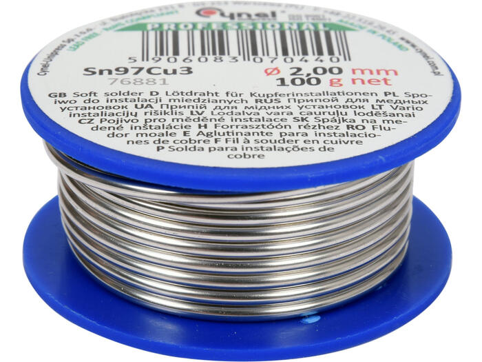 Toya mīkstās lodēšanas stieple 76881, 100g
