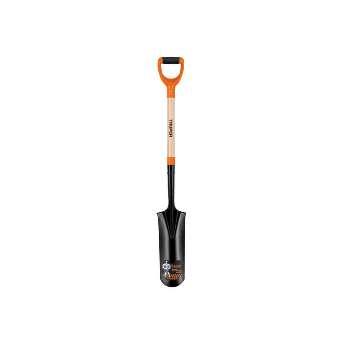 Drenāžas lāpsta 15x61cm ar koka kātu un divkomponenta D-rokturi 112cm PEP-P TRUPER (PEP-P)