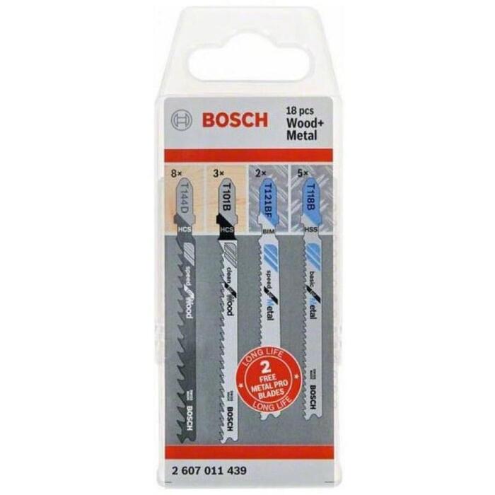 Bosch zāģa asmeņu komplekts 2607011439, 18