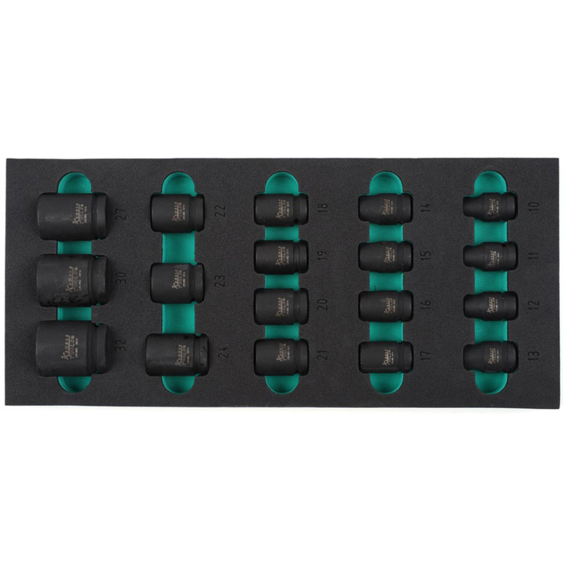 Triecienmuciņu komplekts, 1/2", 10-32mm, K26055 KAMASA TOOLS (K26055)