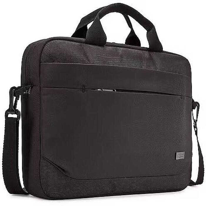 Case Logic Сумка для ноутбука ADVA114 BLACK, 14 дюймов, полиэстер, курьерский портфель, плечевой ремень, черная (3203986)