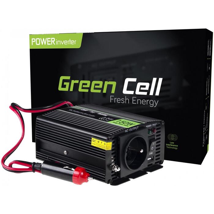 Green Cell Pārveidotājs INV06, 150W, 12V