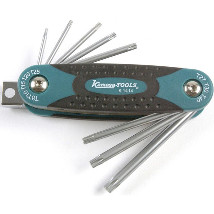Nolokāmo TORX komplekts T8-T40, K1414 KAMASA