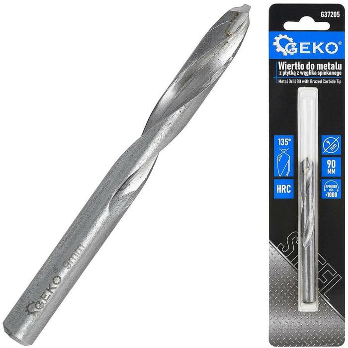 Geko metāla urbis G37205, 9 mm