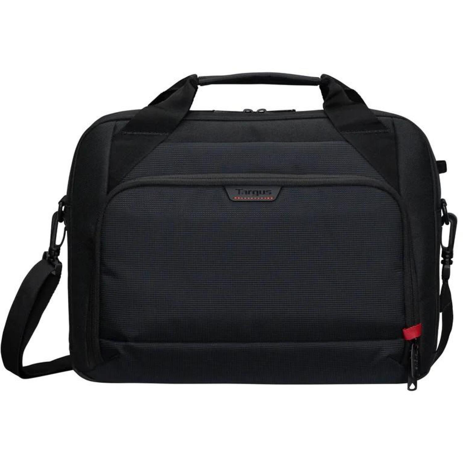 Targus CN414GL Classic EcoSmart портфель, 14", черный, водонепроницаемый, полиэстер, плечевой ремень, ручка (CN414GL)