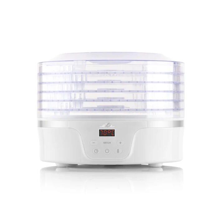 Augļu žāvētājs ar 380 W jaudu, 5 žāvētājiem un integrētu taimeri Secca ETA730190000 White ETA (ETA730190000)