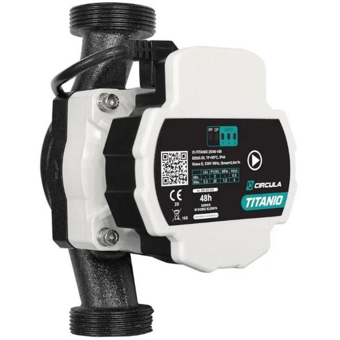 Circula Ūdens sūknis TITAN2580130, 65W, 130mm, cirkulācijas sūknis (TITAN2580130)