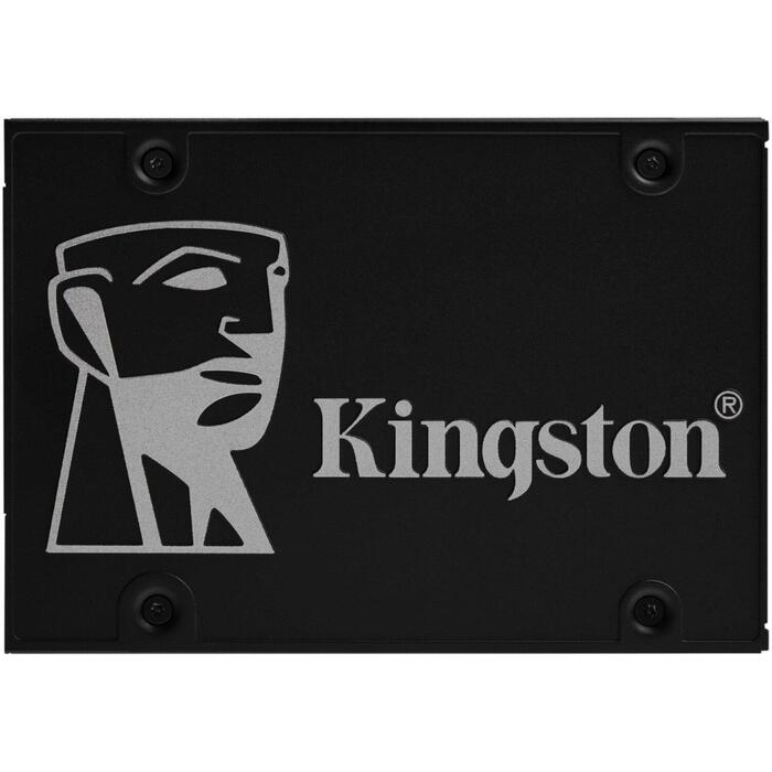 Kingston Твердотельный накопитель (SSD) KC600 SKC600/512G, 512 ГБ, 550 МБ/с, 520 МБ/с, SATA III, 3D TLC, 70 °C (SKC600/512G)