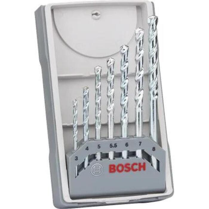 Bosch X-Pro Line 2607017035, 7 urbji mūrim, 3-8mm, 12cm, karbīda, ISO 5468 (2607017035)
