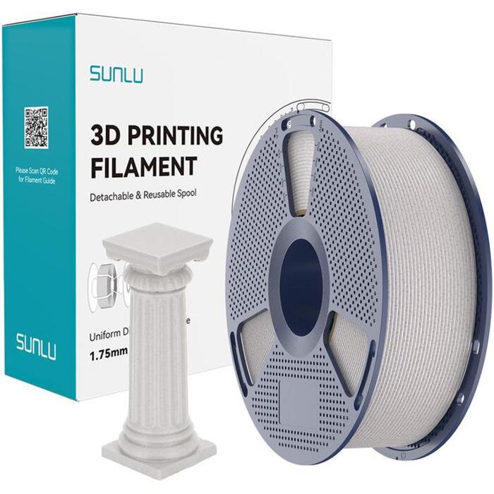Sunlu PLA High-Speed Marble Filament, gaiši