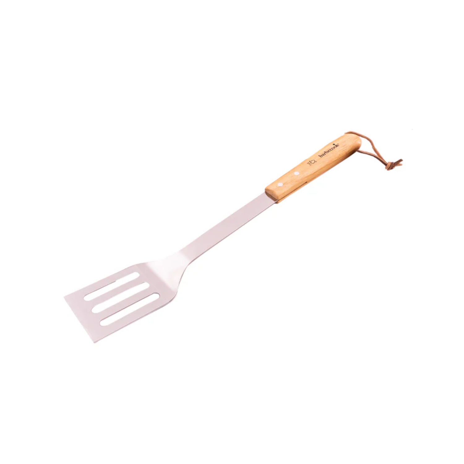 Barbecook grila lāpstiņa gaļas burgeru un dārzeņu apgriešanai 46cm FSC sertificēts koka rokturis piekarināšanas cilpa BC-ACC-7071 (BC-ACC-7071)