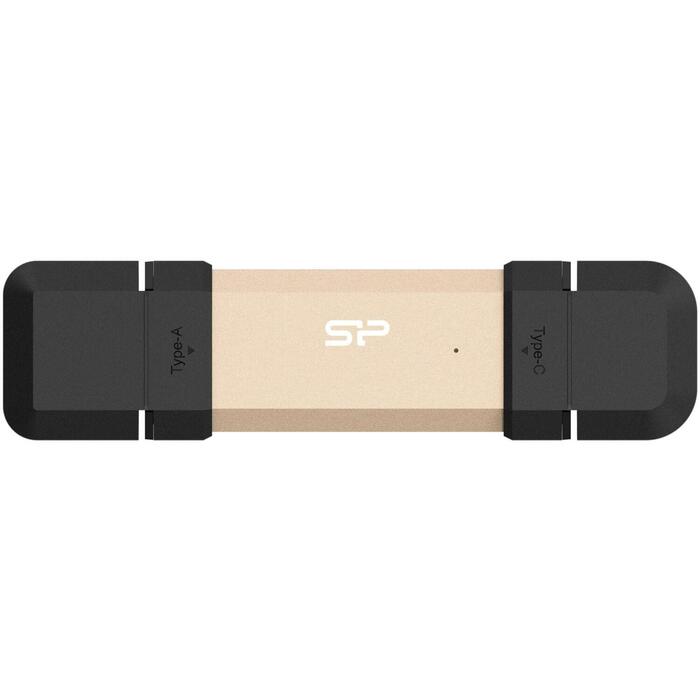 Silicon Power DS72 USB флеш-накопитель SP500GBUC3S72VPG, 500 ГБ, 1050 МБ/с, USB Type-A / Type-C, 0-70 °C, 256-bit AES (SP500GBUC3S72VPG)
