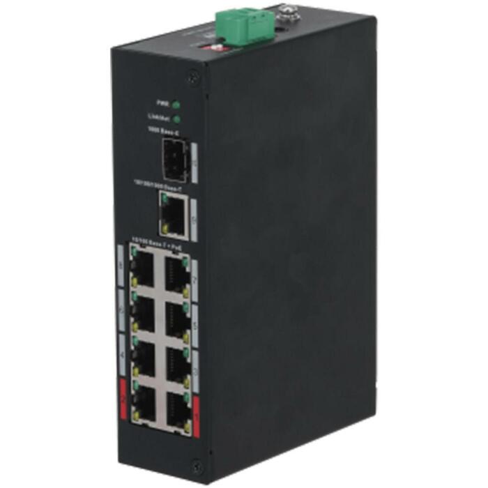 Dahua DH-PFS3110-8ET-96-V2 komutators, 8 × 10/100