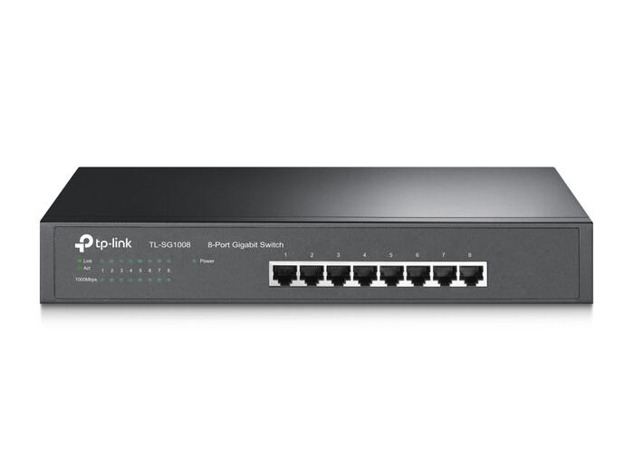 Tp-Link TL-SG1008 rackmount komutators, 8x 10/100/1000Mbps