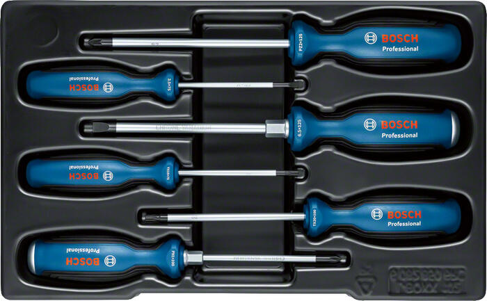 SL/PH/TX/PZ skrūvgriežu komplekts 6 gab., Skrūvgriezis SKRŪVGRIEŽU KOMPLEKTS 6 GAB. SL/PH/PZ/TX PROFESSIONAL, 1600A02CV3 BOSCH (1600A02CV3)