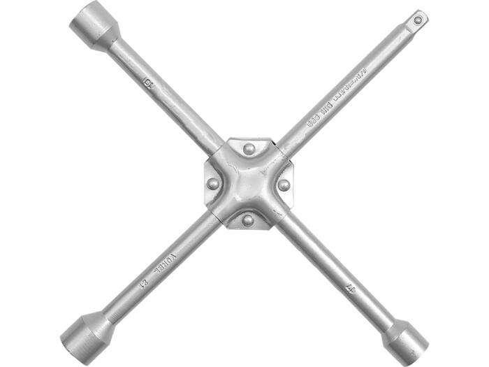 Vorel 57020 Krustveida riteņu atslēga, 17x19x21x1/2&quot