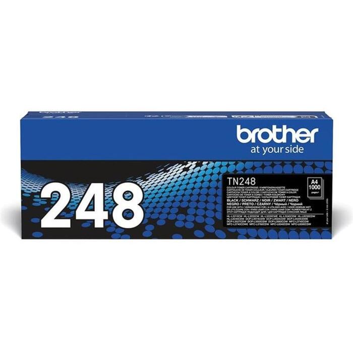 Brother tonera kasetne TN-248BK, 1000 lpp, melna, 1 gab., oriģināls (TN248BK)