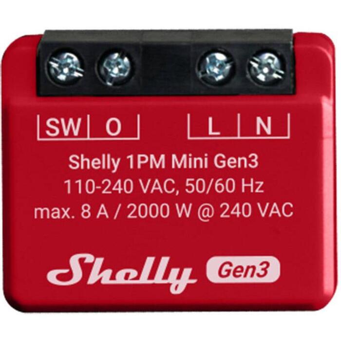 Shelly viedais gaismas slēdzis 1PM Mini